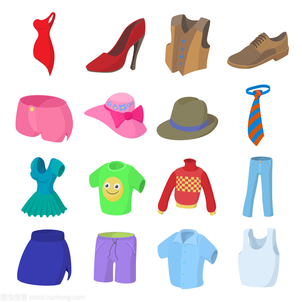 卡通風格服裝圖標設計指南 打造俏皮時尚的視覺符號